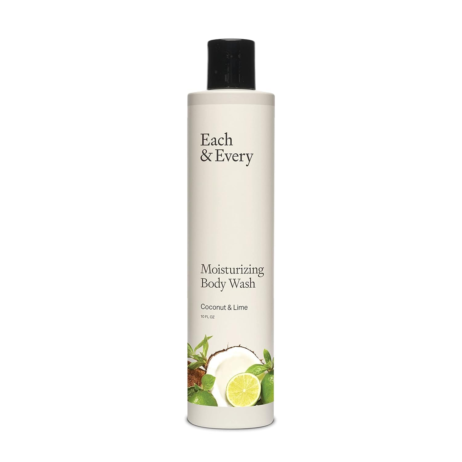 Each & Every Sensitive Skin Body Wash for Women & Men - Coconut & Lime - Moisturizing All Natural Body Wash & Shower Gel in Recyclable Packaging - Paraben, Sulfate & Cruelty-Free (10 Fl Oz)