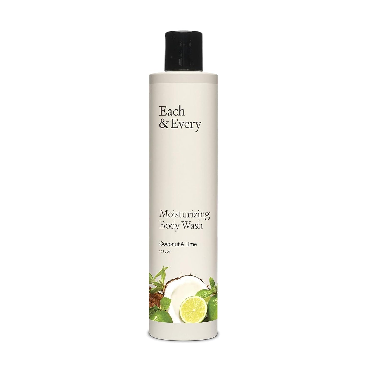 Each & Every Sensitive Skin Body Wash for Women & Men - Coconut & Lime - Moisturizing All Natural Body Wash & Shower Gel in Recyclable Packaging - Paraben, Sulfate & Cruelty-Free (10 Fl Oz)
