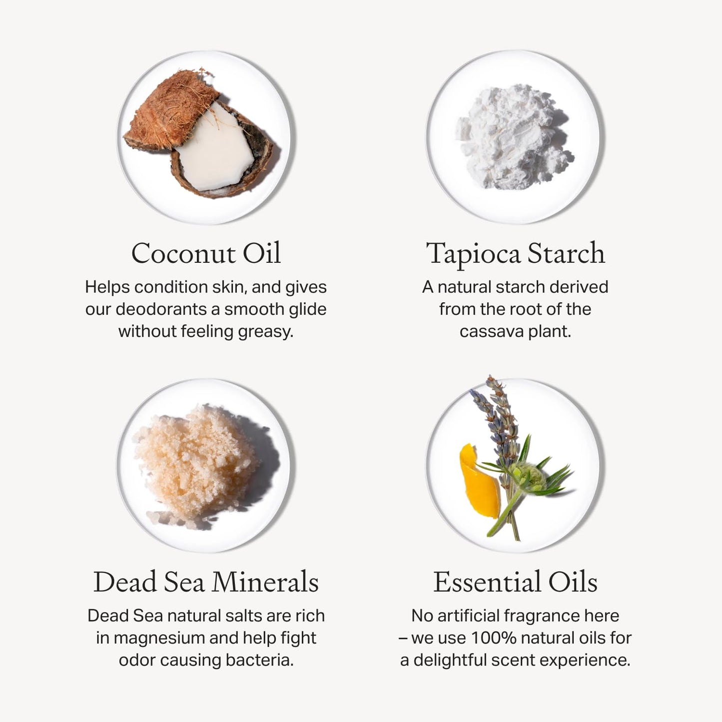 Each & Every All Natural Deodorant for Women & Men - Sensitive Skin, Plant-Based, Baking Soda & Aluminum-Free Deodorant - Long Lasting 24 Hr Odor Control - Citrus & Vetiver Travel Size (3 Pack, 2.5oz)