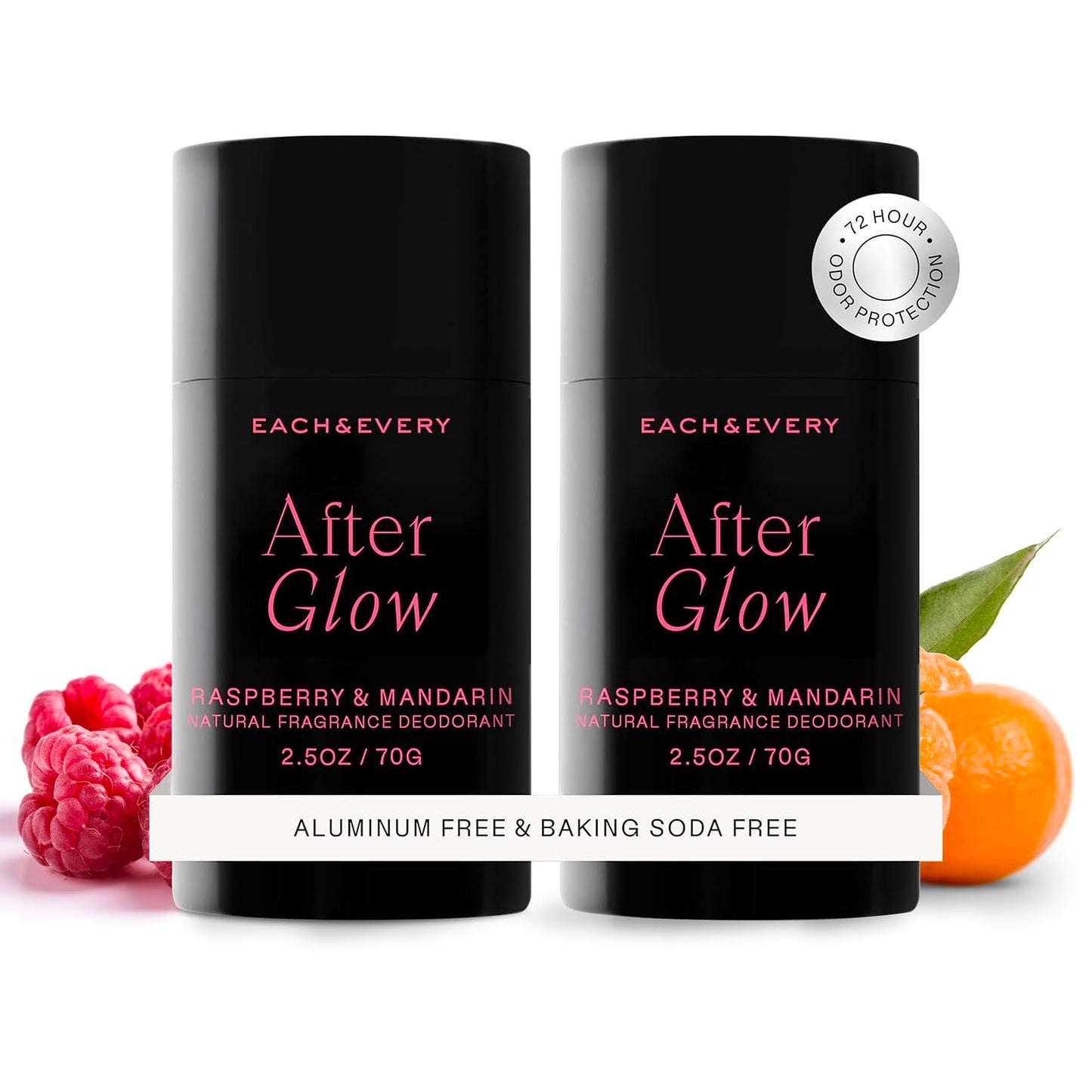 Each & Every Aluminum Free Deodorant for Women & Men - All Natural Deodorant for Sensitive Skin, EWG Verified - Clean, Baking Soda-Free, Plant-Based Fragrance, Lavender & Lemon, 2.5oz