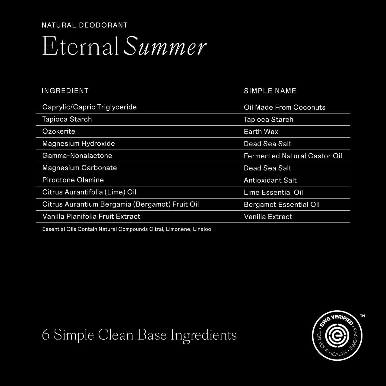 Each & Every Aluminum Free Deodorant for Men & Women, Coconut & Lime - All Natural Deodorant for Sensitive Skin, EWG Verified - Clean, Baking Soda-Free, Plant-Based Fragrance - 2.5oz, 2 Pack