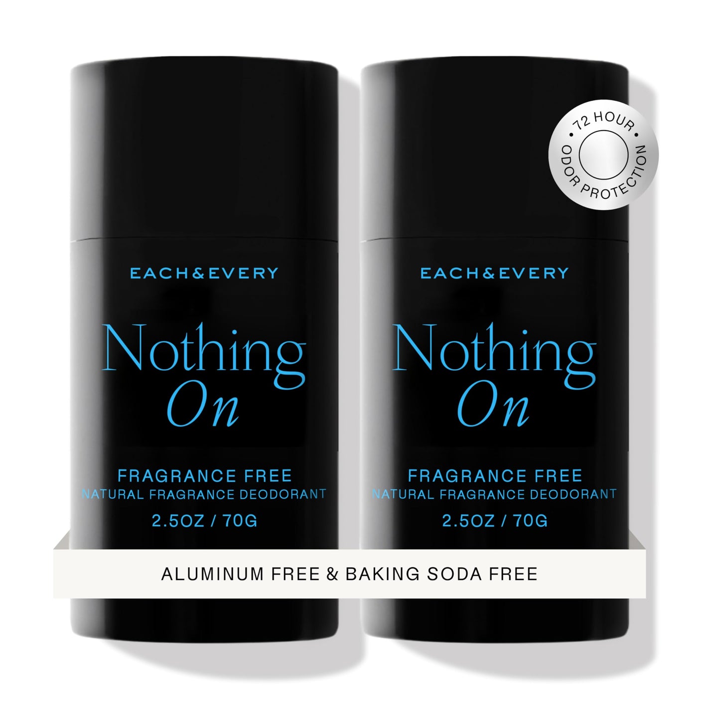 Each & Every Aluminum Free Deodorant for Women & Men - All Natural Deodorant for Sensitive Skin, EWG Verified - Clean, Baking Soda-Free, Plant-Based Fragrance, Lavender & Lemon, 2.5oz